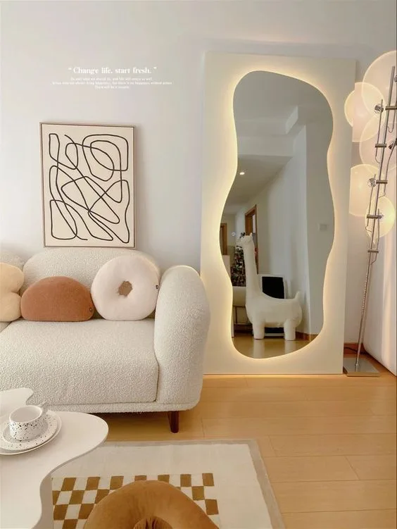 Acrylic Sticker Mirror with light